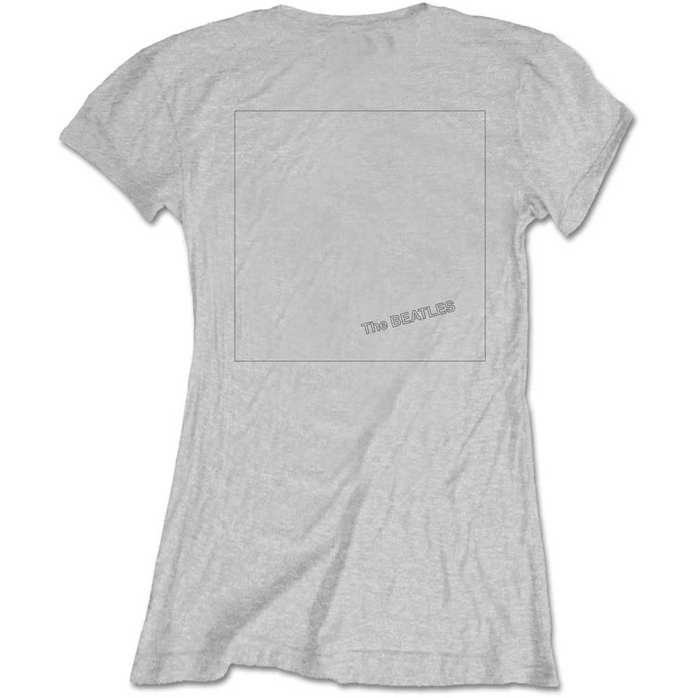 The Beatles Ladies T-Shirt: White Album Back (Back Print) T-Shirt