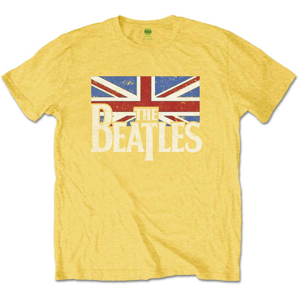 The Beatles Kids T-Shirt: Logo & Vintage Flag T-Shirt