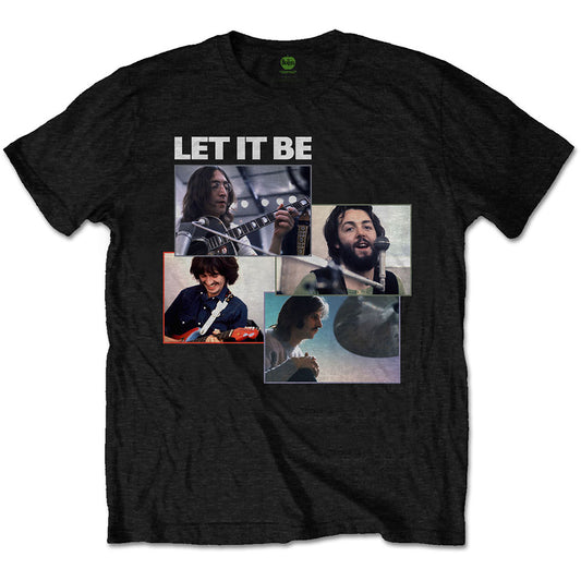 The Beatles Unisex T-Shirt: Let It Be Recording Shots T-Shirt