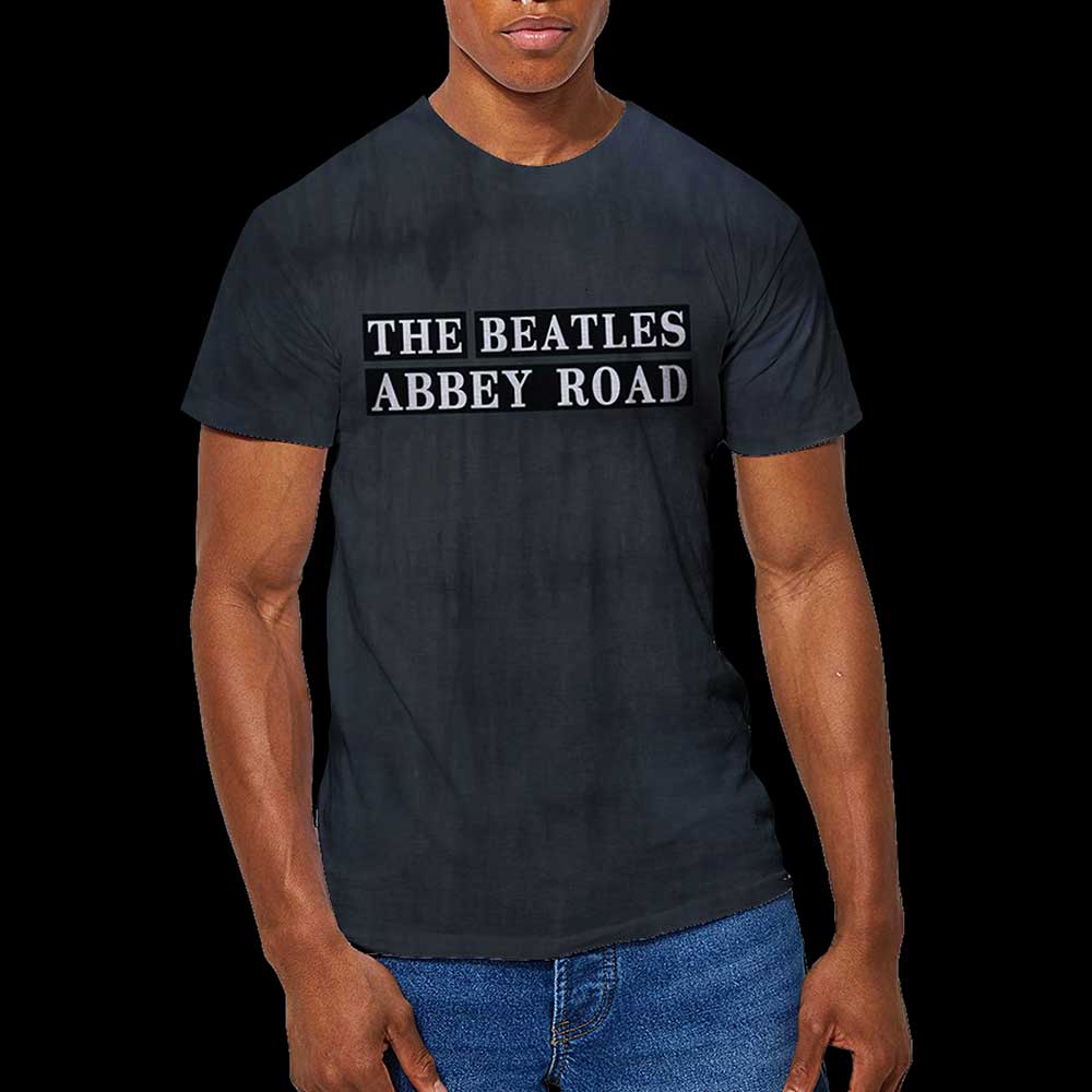 The Beatles Unisex T-Shirt: Abbey Road Sign (Wash Collection) T-Shirt