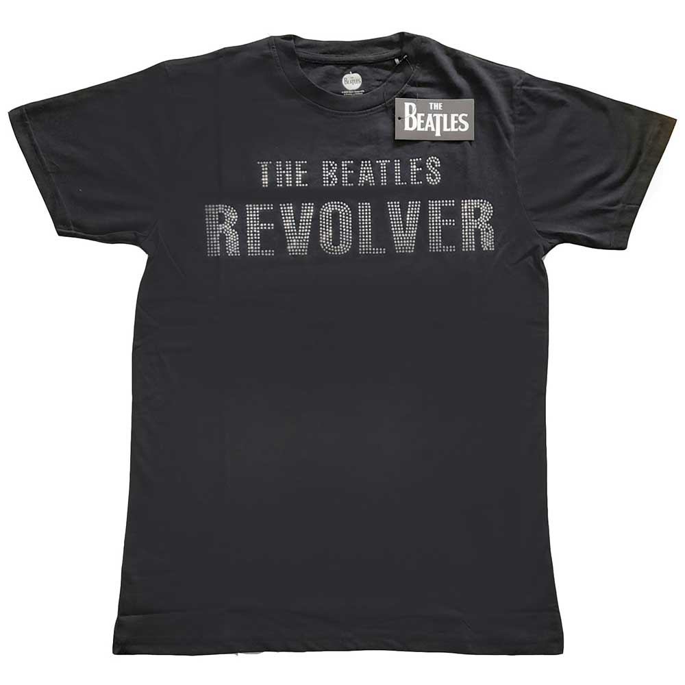 The Beatles Unisex Embellished T-Shirt: Revolver (Diamante) Embellished T-Shirt