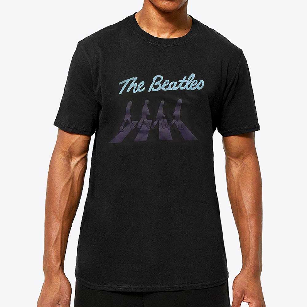 The Beatles Unisex Hi-Build T-Shirt: Crossing Silhouettes Hi-Build T-Shirt