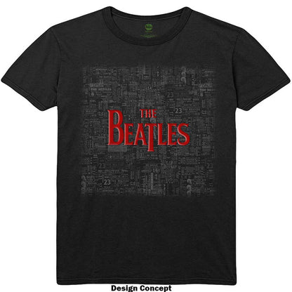 The Beatles Unisex Hi-Build T-Shirt: Tickets & Logo Hi-Build T-Shirt