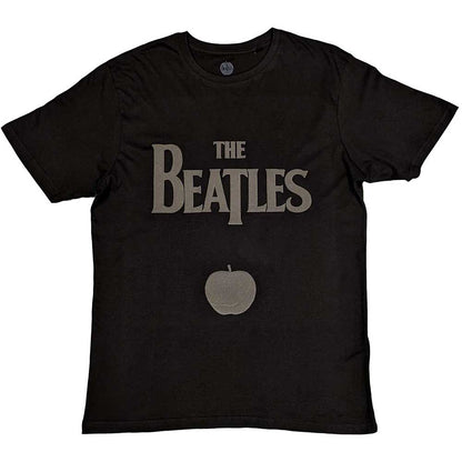 The Beatles Unisex Hi-Build T-Shirt: Drop T Logo & Apple Hi-Build T-Shirt