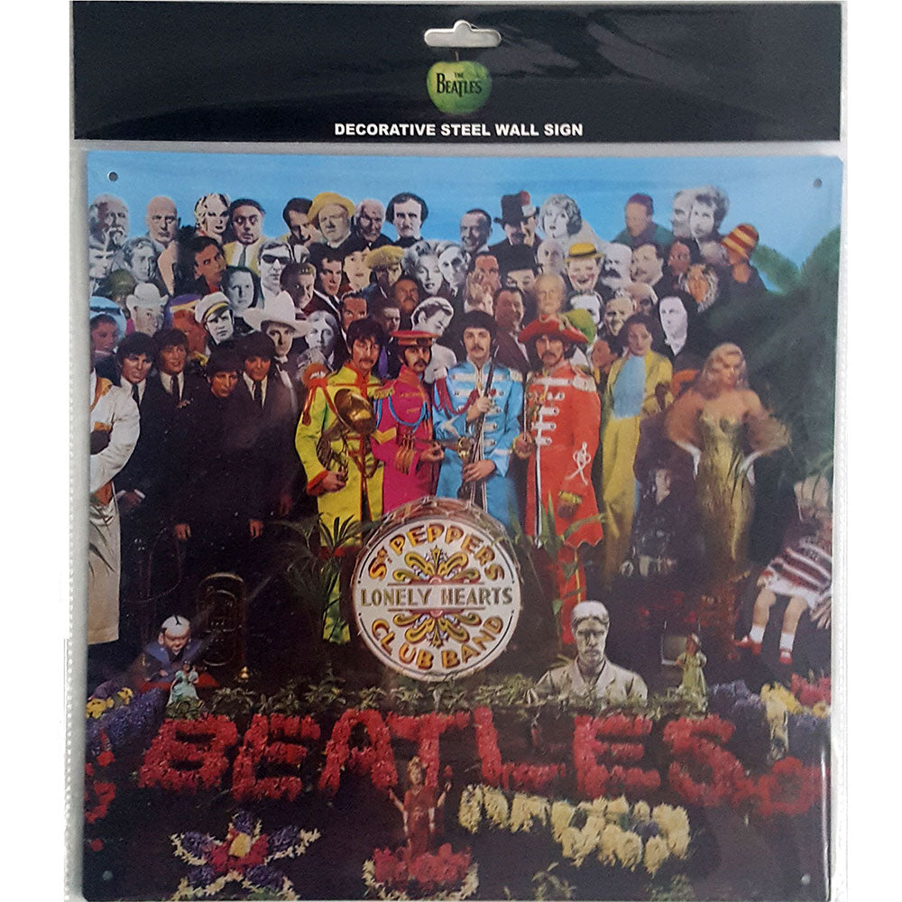 The Beatles Steel Wall Sign: Sgt Pepper Stalen wandbord