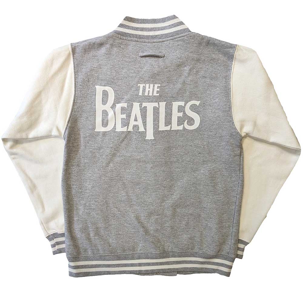 The Beatles Unisex Varsity Jacket: Drop T Logo (Back Print) Varsity-jas