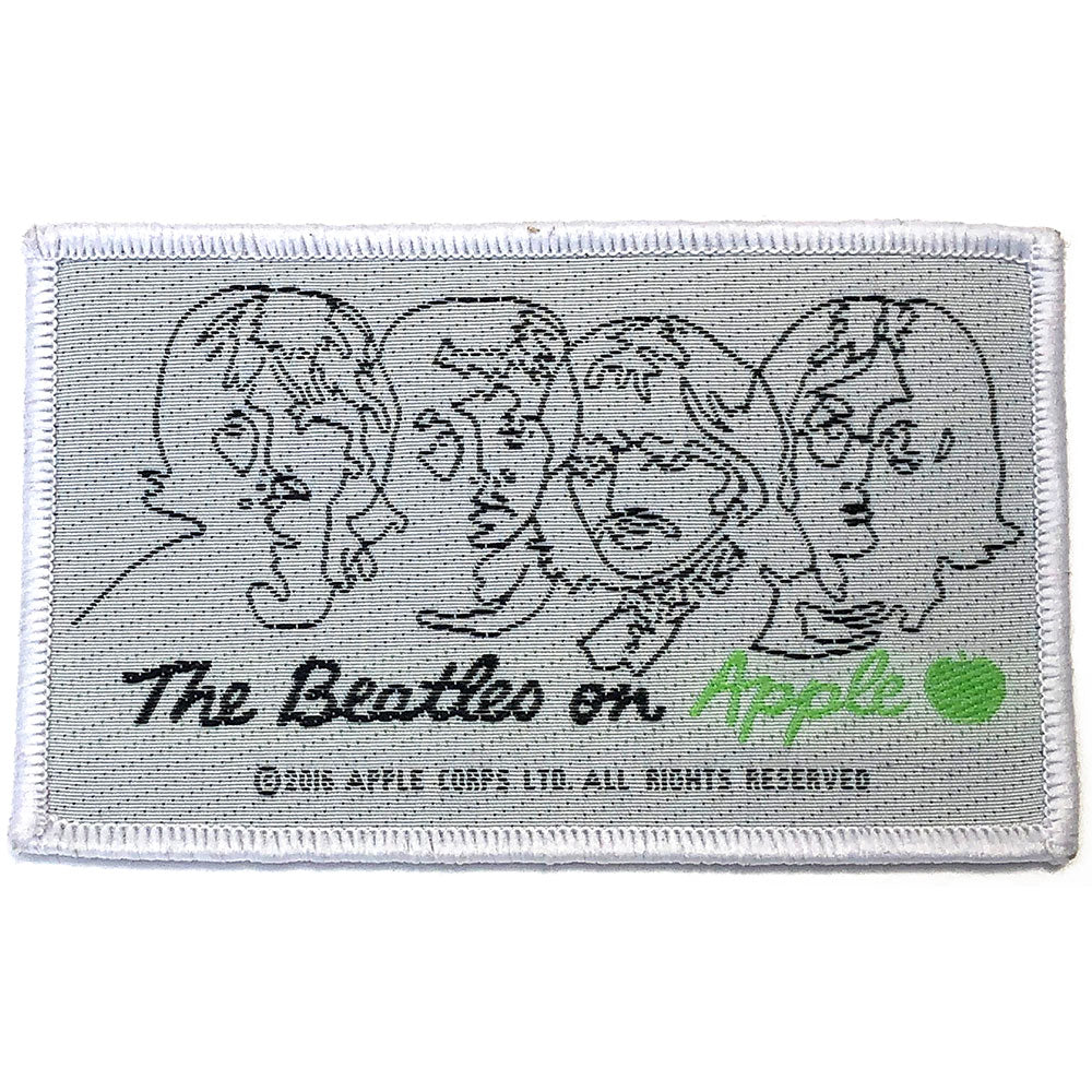 The Beatles Standard Patch: On Apple (Black on White) Standaard patch