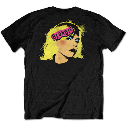 Blondie Unisex T-Shirt: Punk Logo (Back Print/Retail Pack) T-Shirt