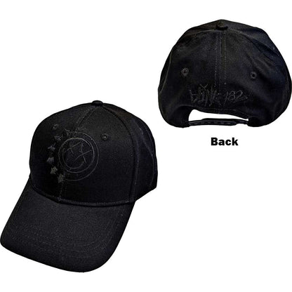 Blink-182 Unisex Baseball Cap: Black Six Arrow Smile Baseballpet