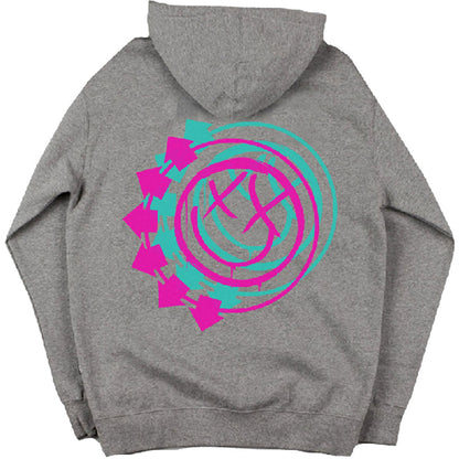 Blink-182 Unisex Zipped Hoodie: Double Six Arrow Smile (Back Print) Ritshoodie