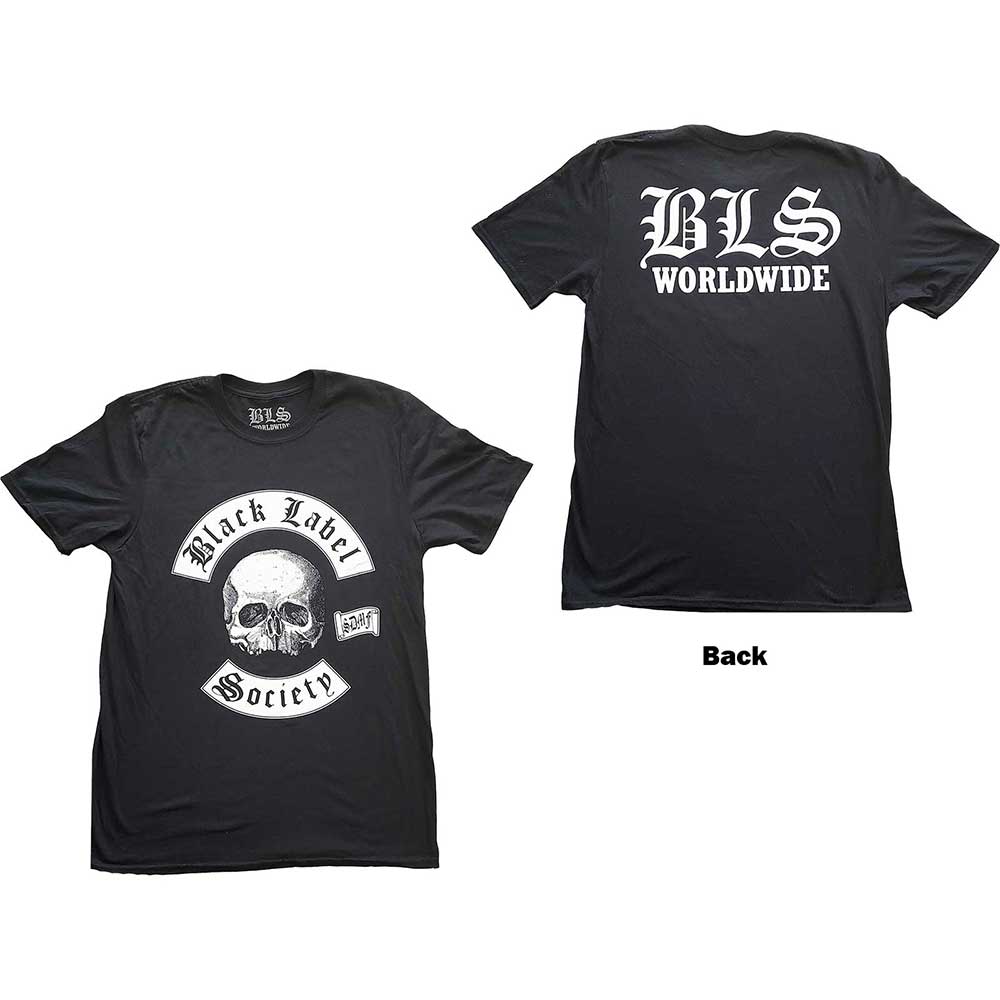 Black Label Society Unisex T-Shirt: Worldwide V. 2 (Back Print) T-Shirt