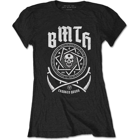 Bring Me The Horizon Ladies T-Shirt: Crooked T-Shirt