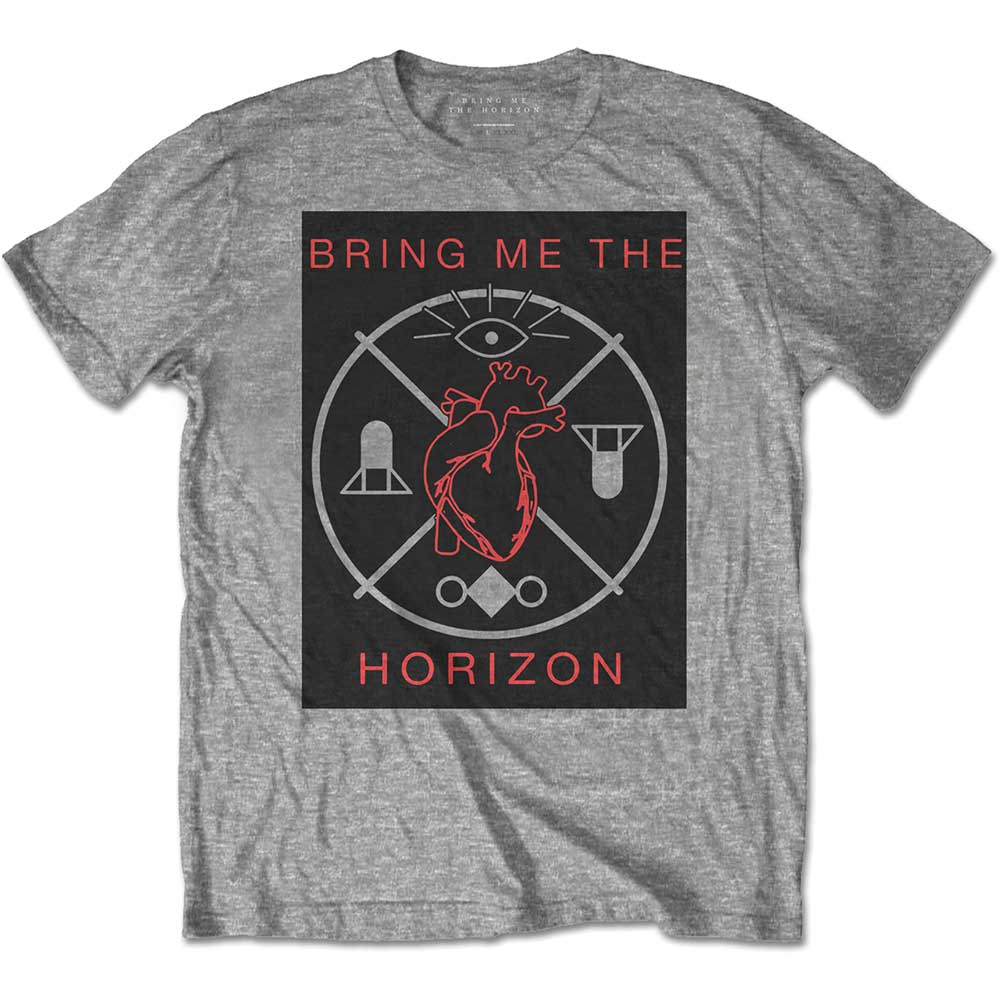 Bring Me The Horizon Unisex T-Shirt: Heart & Symbols T-Shirt