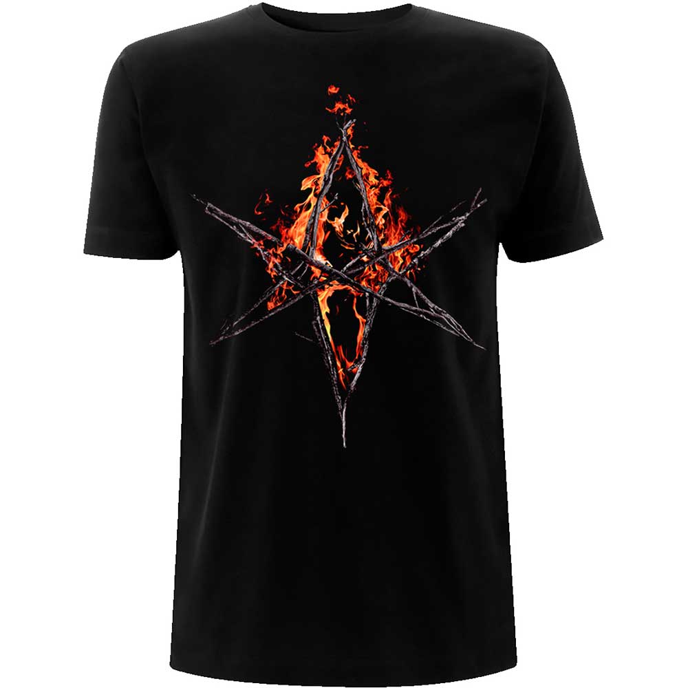 Bring Me The Horizon Unisex T-Shirt: Flaming Hex T-Shirt