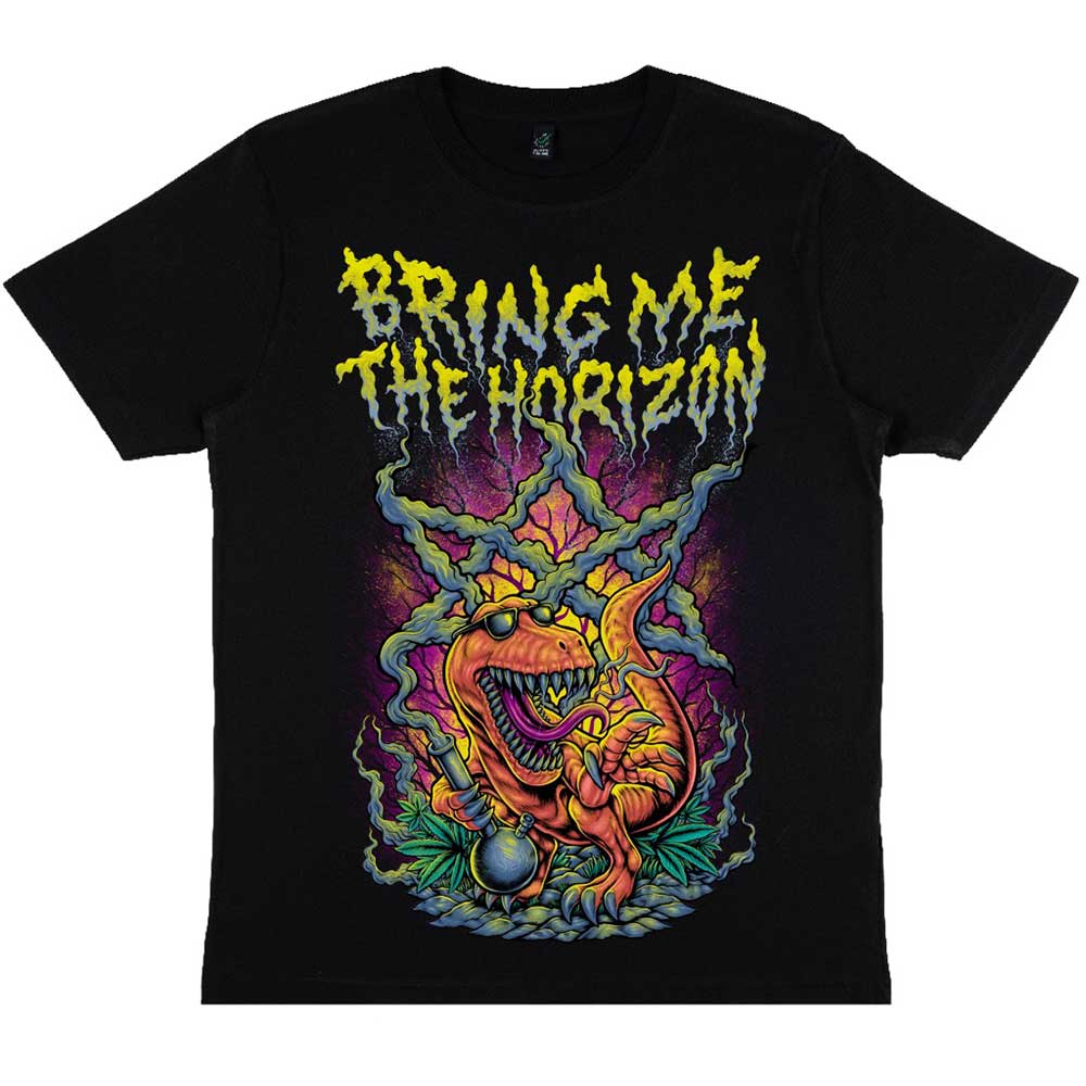 Bring Me The Horizon Unisex T-Shirt: Smoking Dinosaur T-Shirt