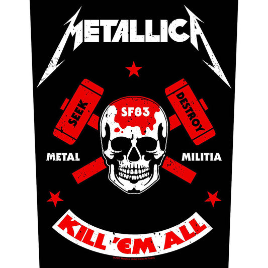 Metallica Back Patch: Metal Militia Achterpatch