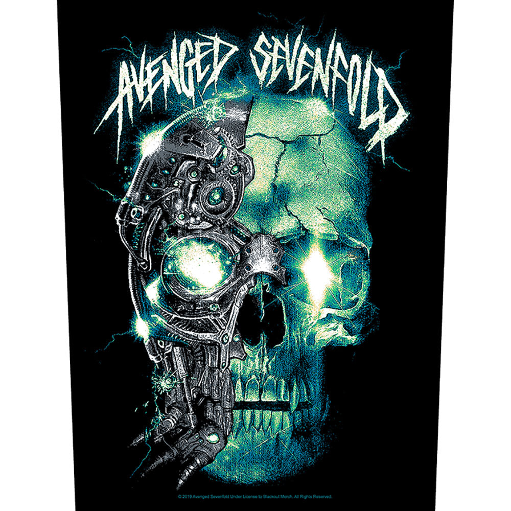 Avenged Sevenfold Back Patch: Mechanical Skull Achterpatch