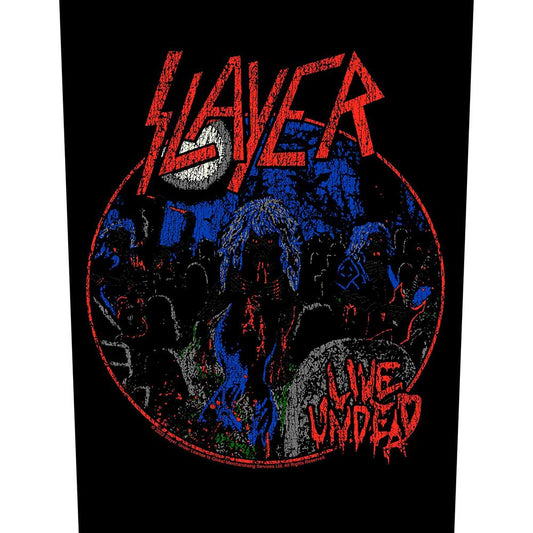 Slayer Back Patch: Live Undead Achterpatch