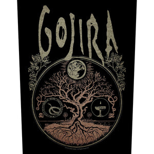 Een foto van een Back Patch van Gojira.