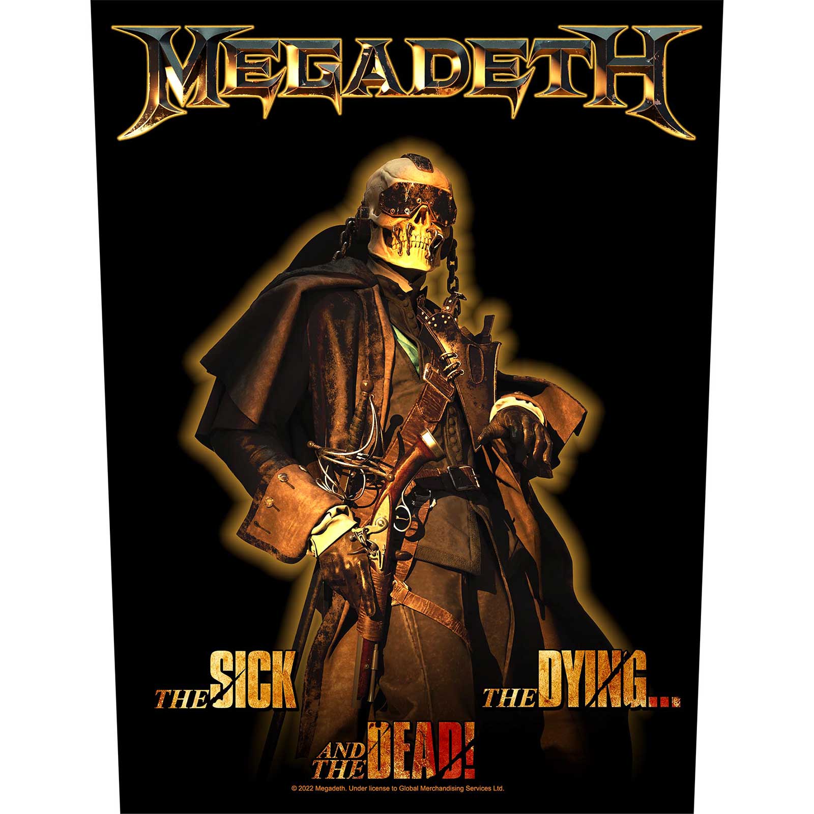 Een foto van een Back Patch van Megadeth.