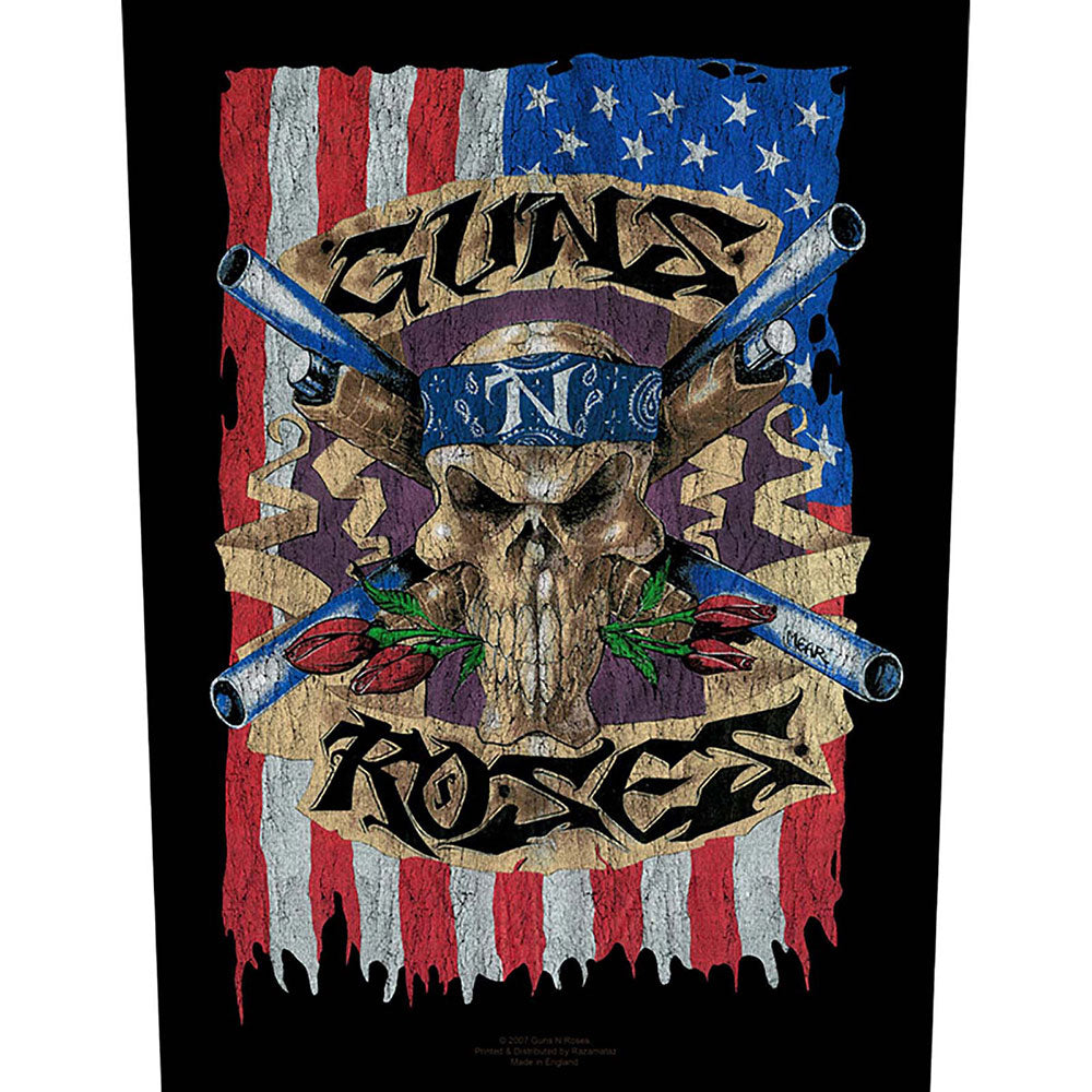 Guns N' Roses Back Patch: Flag Achterpatch