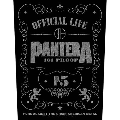 Pantera Back Patch: 101 Proof Achterpatch