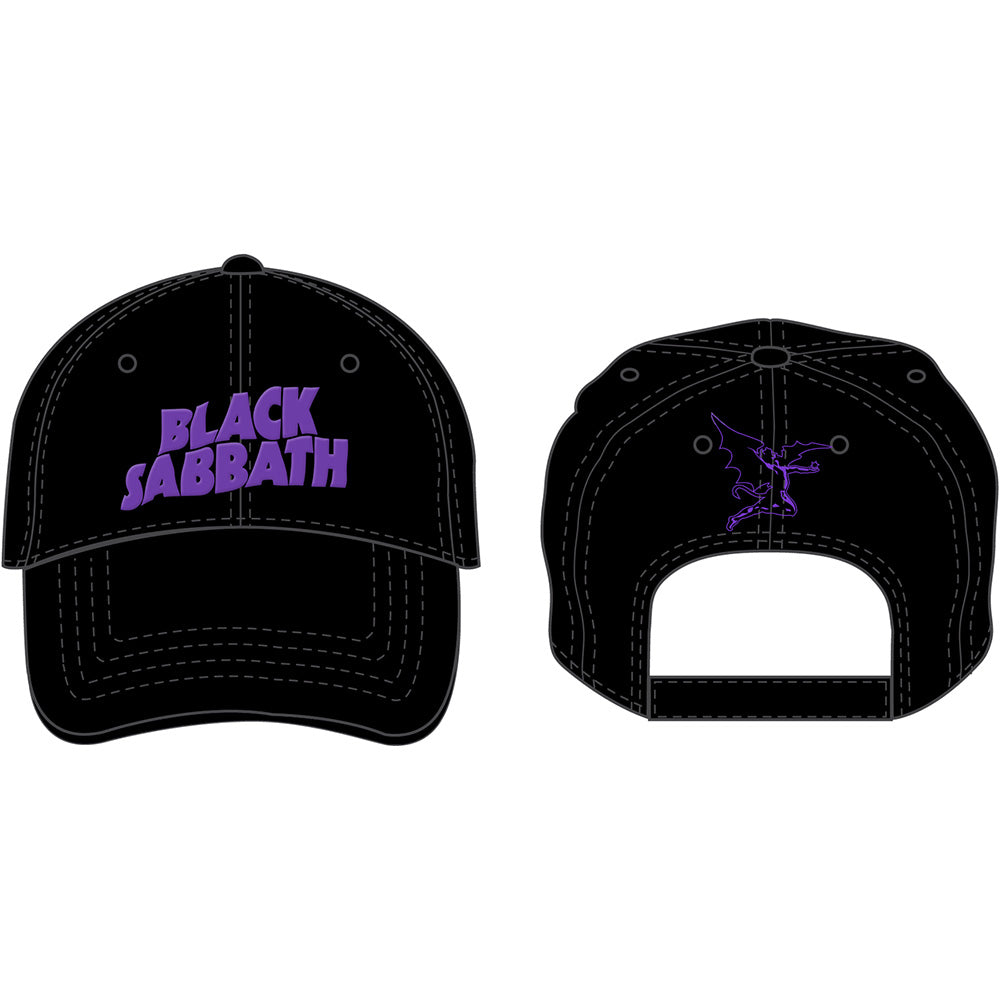 Black Sabbath Unisex Baseball Cap: Demon & Logo Baseballpet