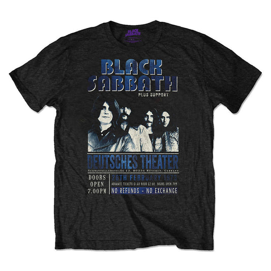 Black Sabbath Unisex T-Shirt: Deutsches '73 (Eco-Friendly) T-Shirt
