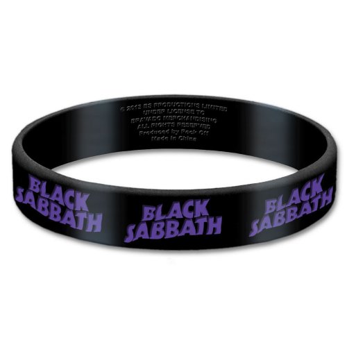 Black Sabbath Gummy Wristband: Logo Polsband