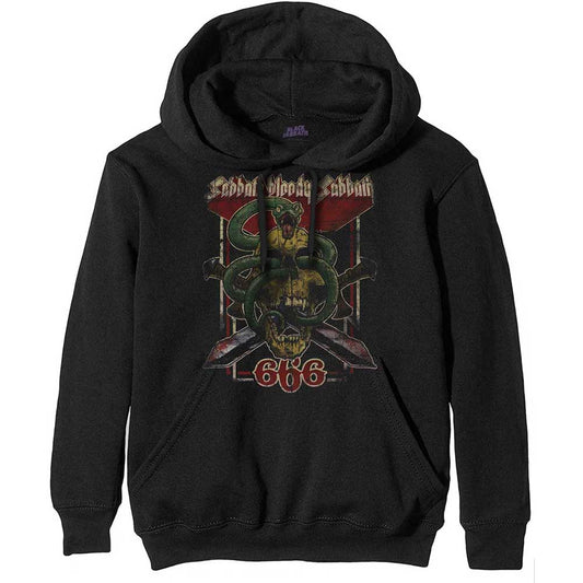 Black Sabbath Unisex Pullover Hoodie: Bloody Sabbath 666 Trui met capuchon