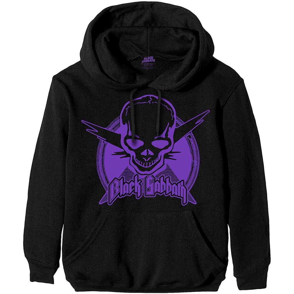 Black Sabbath Unisex Pullover Hoodie: Aviation Skull Trui met capuchon