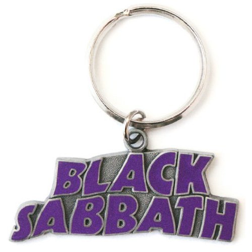 Black Sabbath Keychain: Wavy Logo (Enamel In-fill) Sleutelhanger