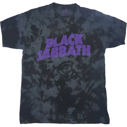 Black Sabbath Unisex T-Shirt: Wavy Logo (Wash Collection) T-Shirt