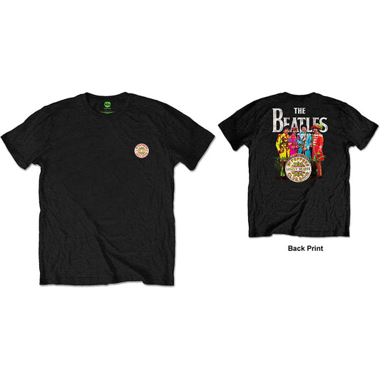 The Beatles Unisex T-Shirt: Sgt Pepper (Back Print/Retail Pack) T-Shirt