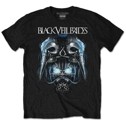 Black Veil Brides Unisex T-Shirt: Metal Mask (Retail Pack) T-Shirt