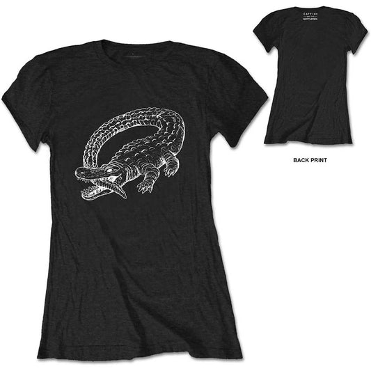 Catfish & The Bottlemen Ladies T-Shirt: Alligator (Back Print) T-Shirt