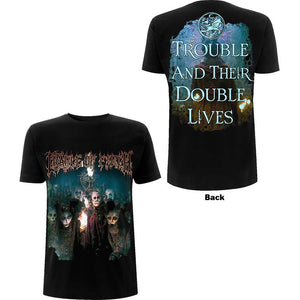 Cradle Of Filth Unisex T-Shirt: Trouble & Their Double Lives (Back Print) T-Shirt