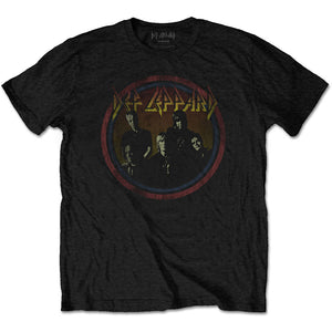 Def Leppard Unisex T-Shirt: Vintage Circle T-Shirt