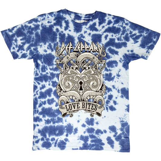 Def Leppard Unisex T-Shirt: Love Bites (Wash Collection) T-Shirt