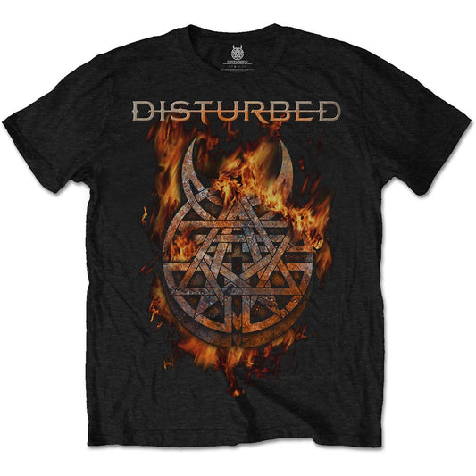 Disturbed Unisex T-Shirt: Burning Belief T-Shirt