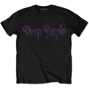 Deep Purple Unisex T-Shirt: Vintage Logo T-Shirt