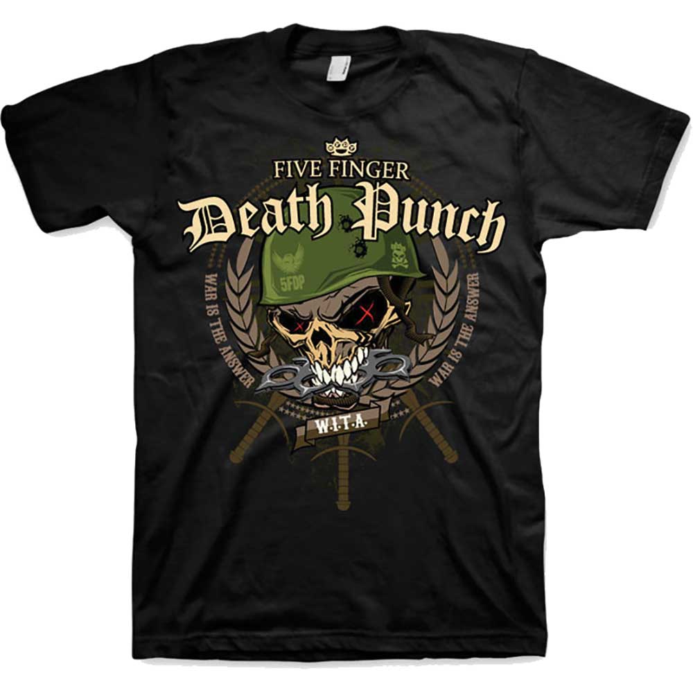 Five Finger Death Punch Unisex T-Shirt: War Head T-Shirt