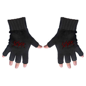 Slayer Unisex Fingerless Gloves: Scratched Logo Vingerloze handschoenen