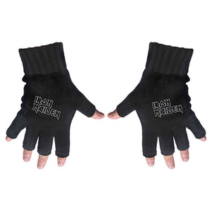 Iron Maiden Unisex Fingerless Gloves: Logo Vingerloze handschoenen