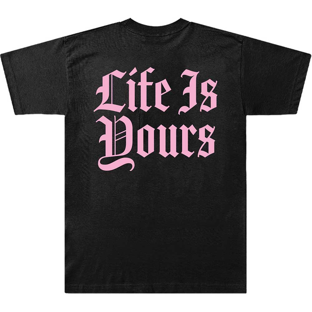 Foals Unisex T-Shirt: Life Is Yours Text (Back Print) T-Shirt