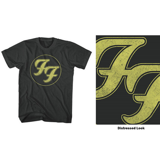 Foo Fighters Unisex T-Shirt: Distressed FF Logo T-Shirt