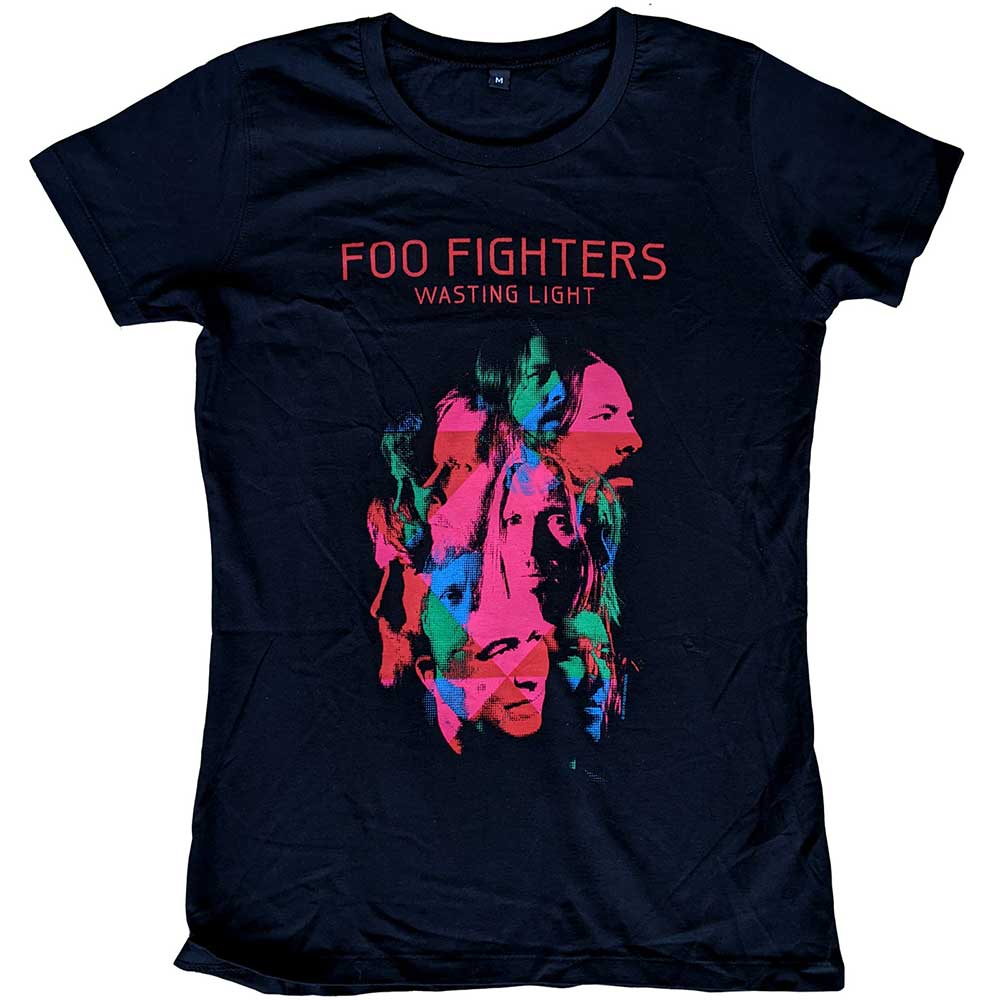 Foo Fighters Ladies T-Shirt: Wasting Light 2011 European Tour (Back Print) (Ex-Tour) T-Shirt