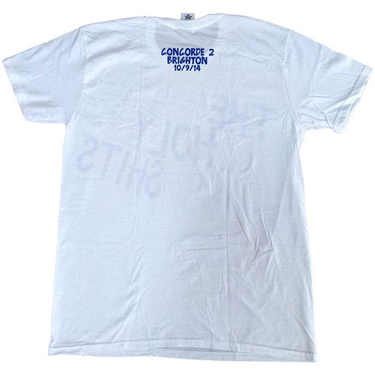 Foo Fighters Unisex T-Shirt: The Holy Shits Brighton 2014 (Back Print) (Ex-Tour) T-Shirt