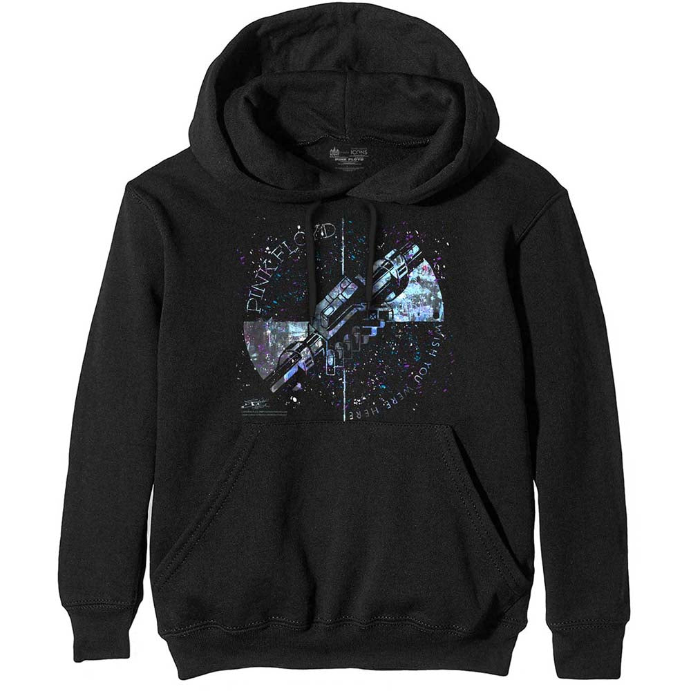 Pink Floyd Unisex Pullover Hoodie: Machine Greeting Blue Trui met capuchon