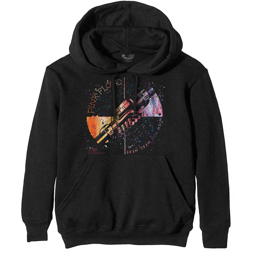 Pink Floyd Unisex Pullover Hoodie: Machine Greeting Orange Trui met capuchon
